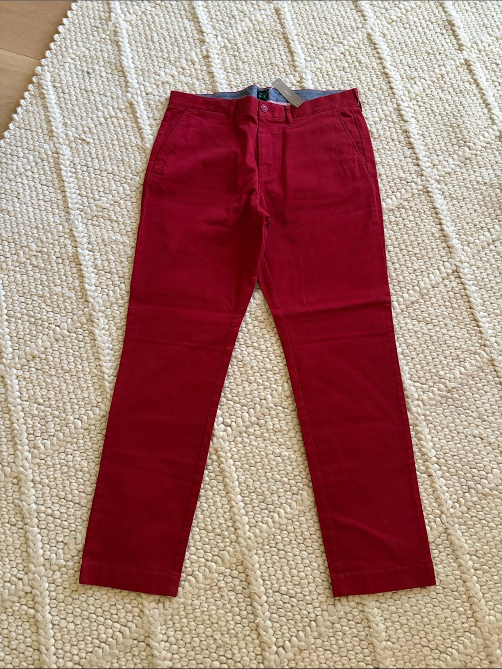 J. Crew Slim Red Chino Pants